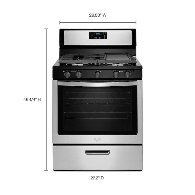 Whirlpool WFG505M0BS 30-Inch Gas Range